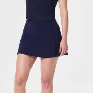 NWT Women’s Spanx Get Moving Core Luxe 14” skort, lapis blue, med